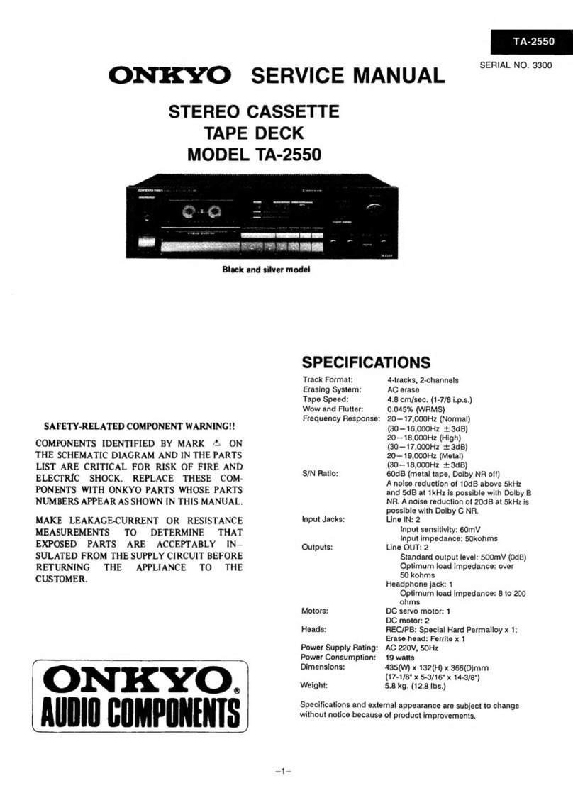 Onkyo TA-2550 Service manual