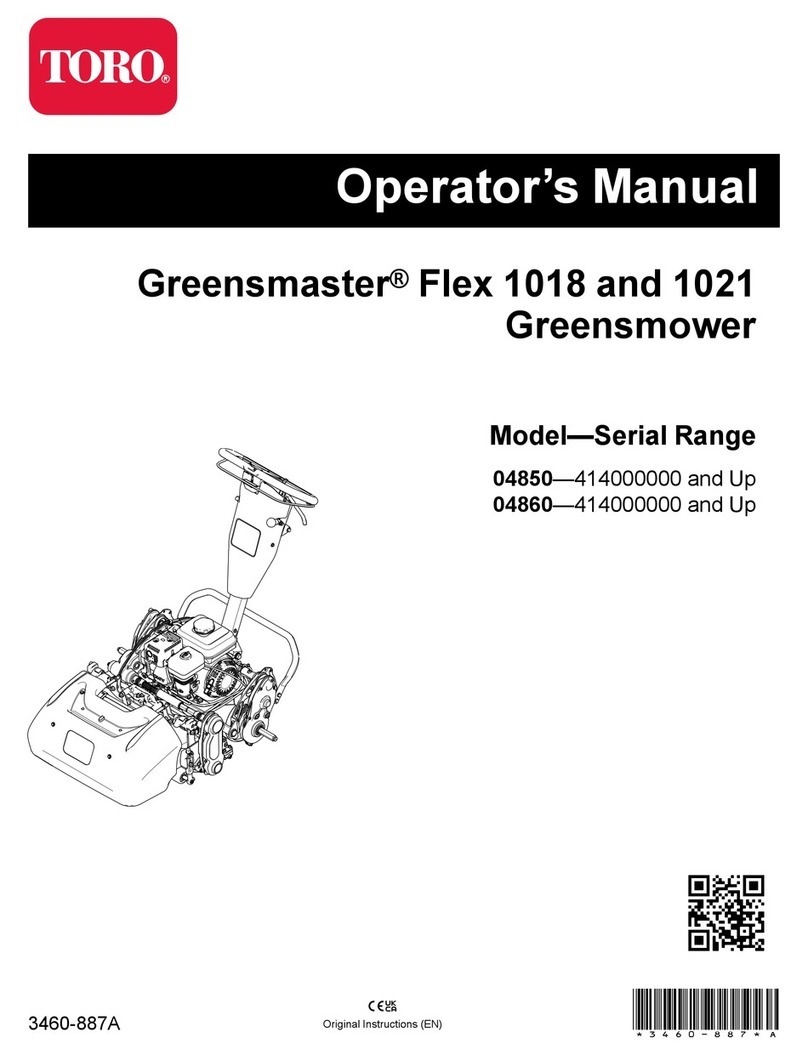 Toro Greensmaster Flex 1018 User manual