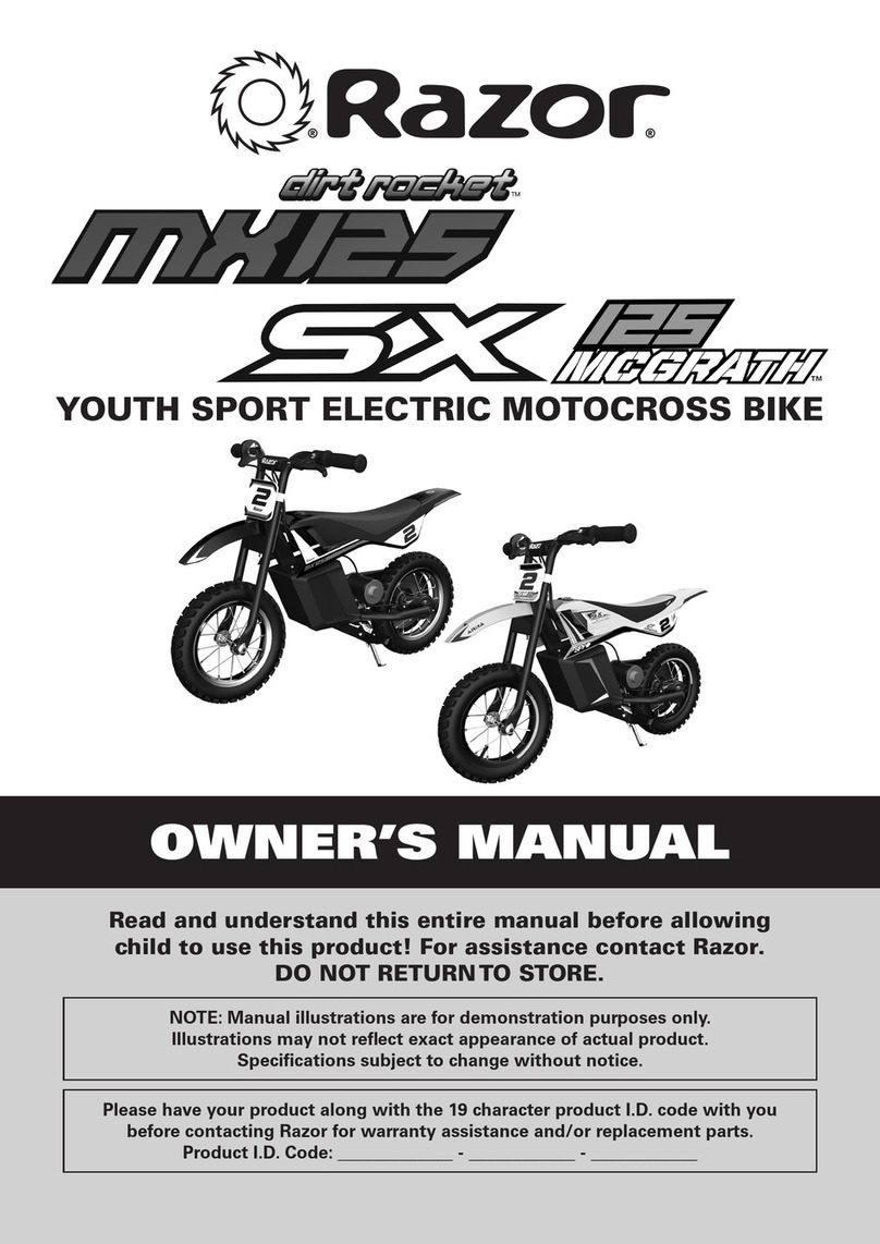 Razor DIRT ROCKET SX 125 MCGRATH User manual