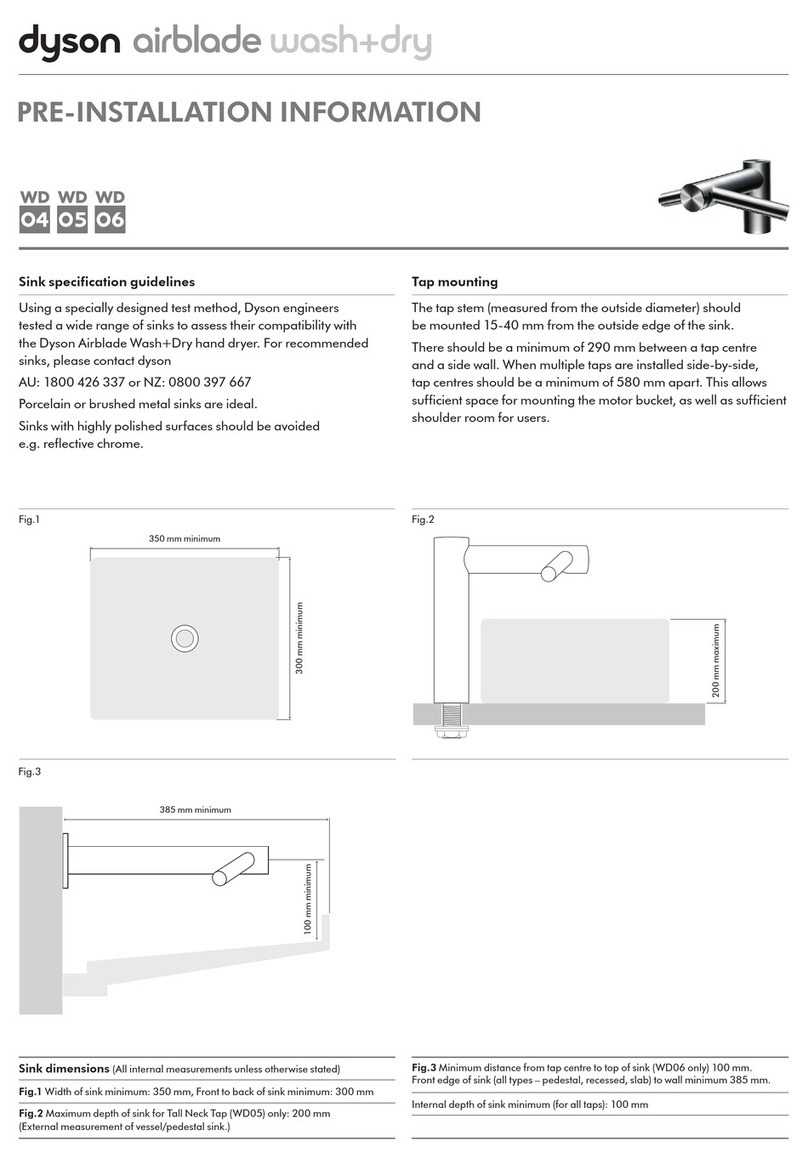 Dyson Airblade wD05 User manual