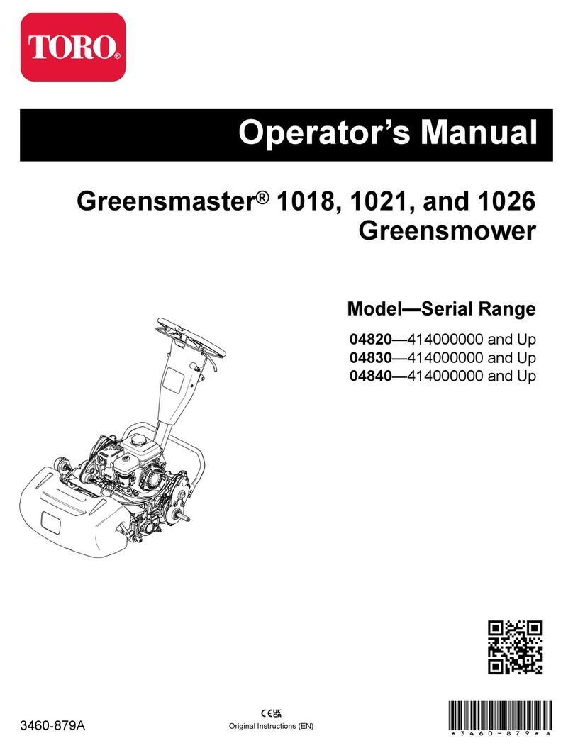 Toro Greensmaster 1018 User manual Toro Greensmaster 1018 User manual
