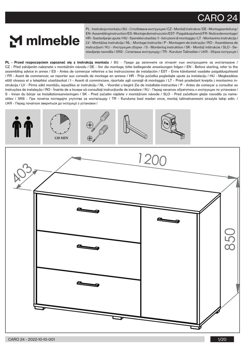 mlmeble CARO 24 Assembling Instruction