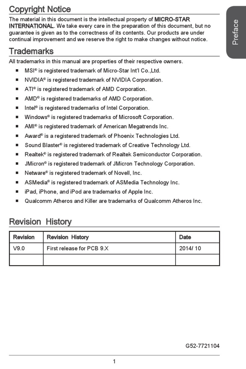 MSI A68HM-E33 Series User manual