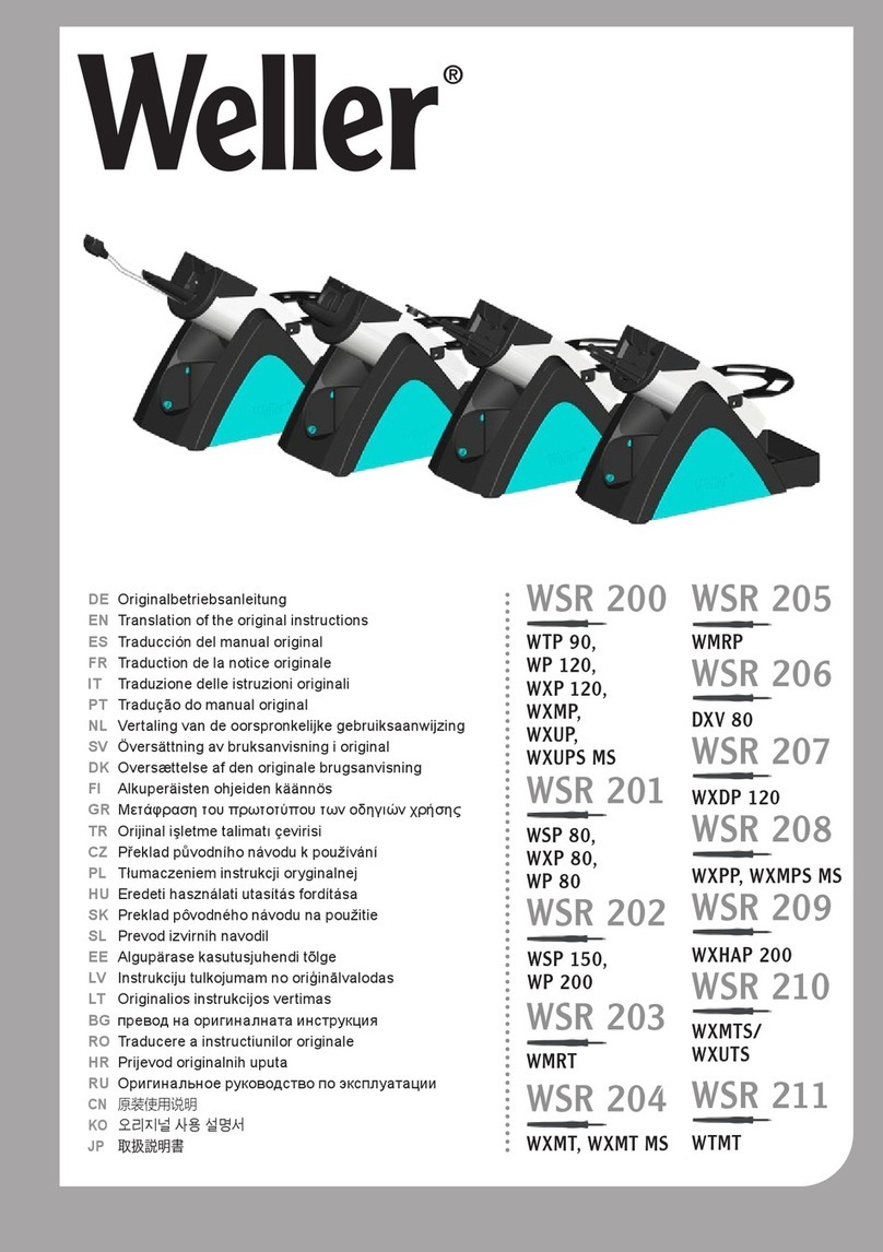 Weller WSR 206 Translation of the original instructions