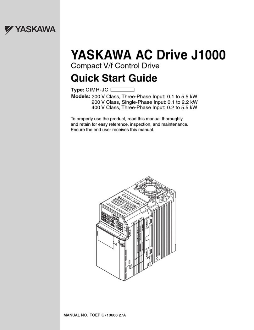 YASKAWA CIMR-JCBA0001 quick start guide