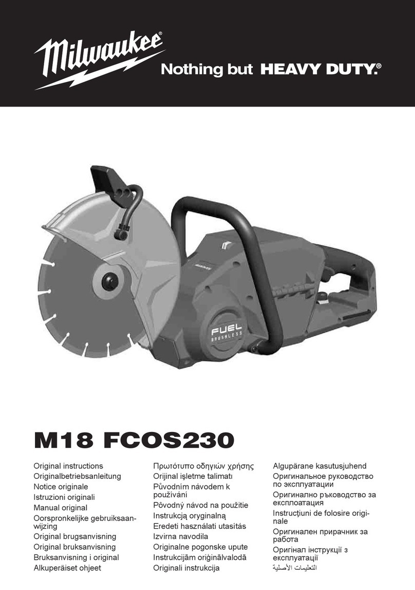 Milwaukee M18FCOS230-0 Original instructions