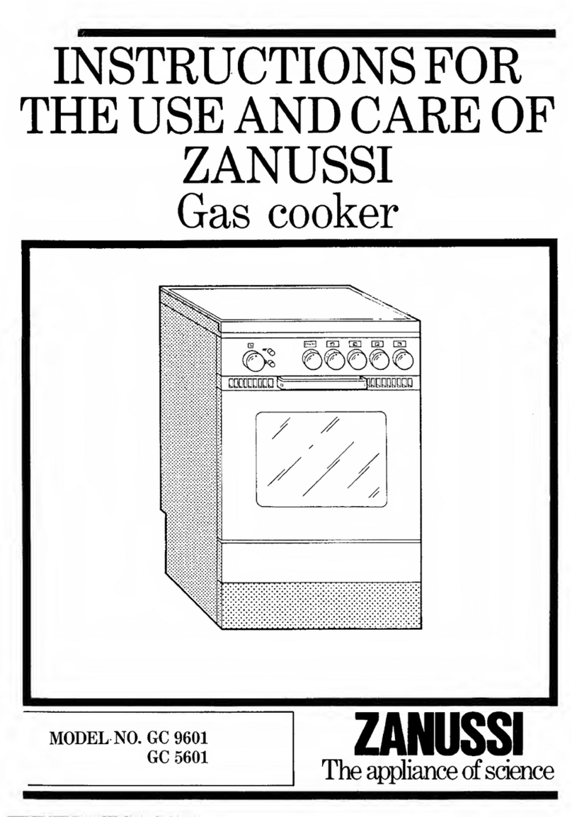 Zanussi GC 9601 Instructions for the use and care