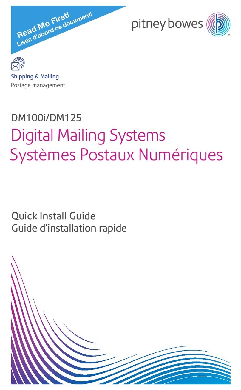 Pitney Bowes DM100i Series User manual Pitney Bowes DM100i Series User manual