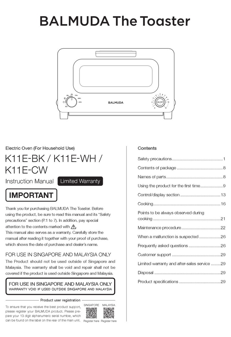 BALMUDA K11E-BK instruction manual