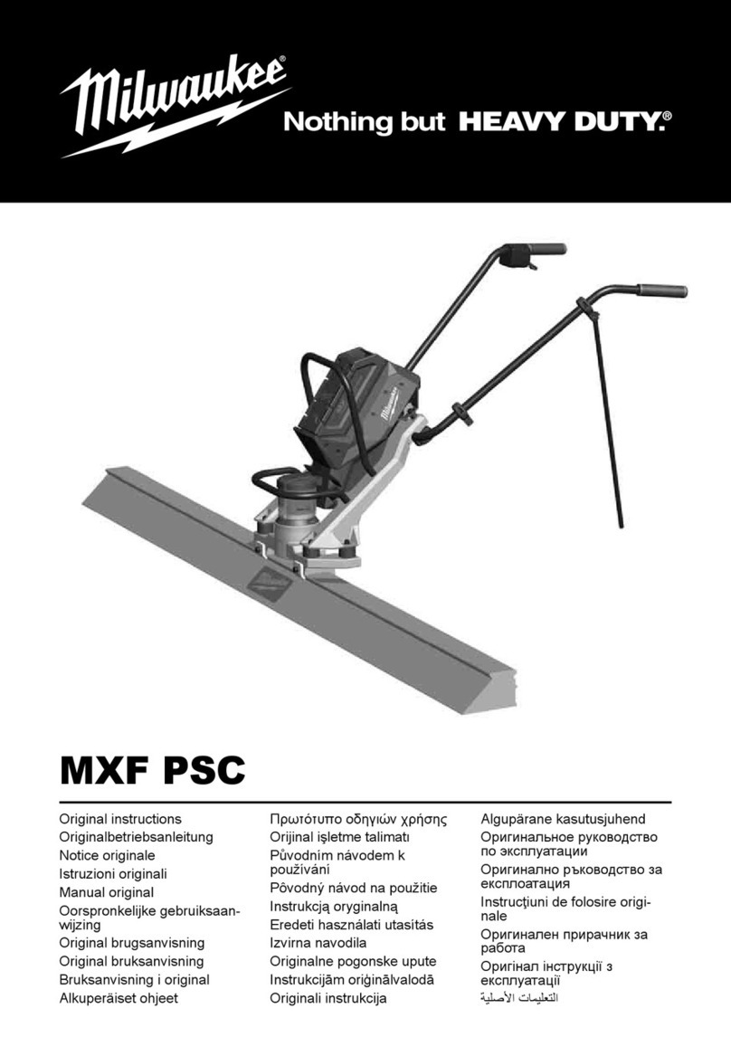 Milwaukee MXF PSC Original instructions