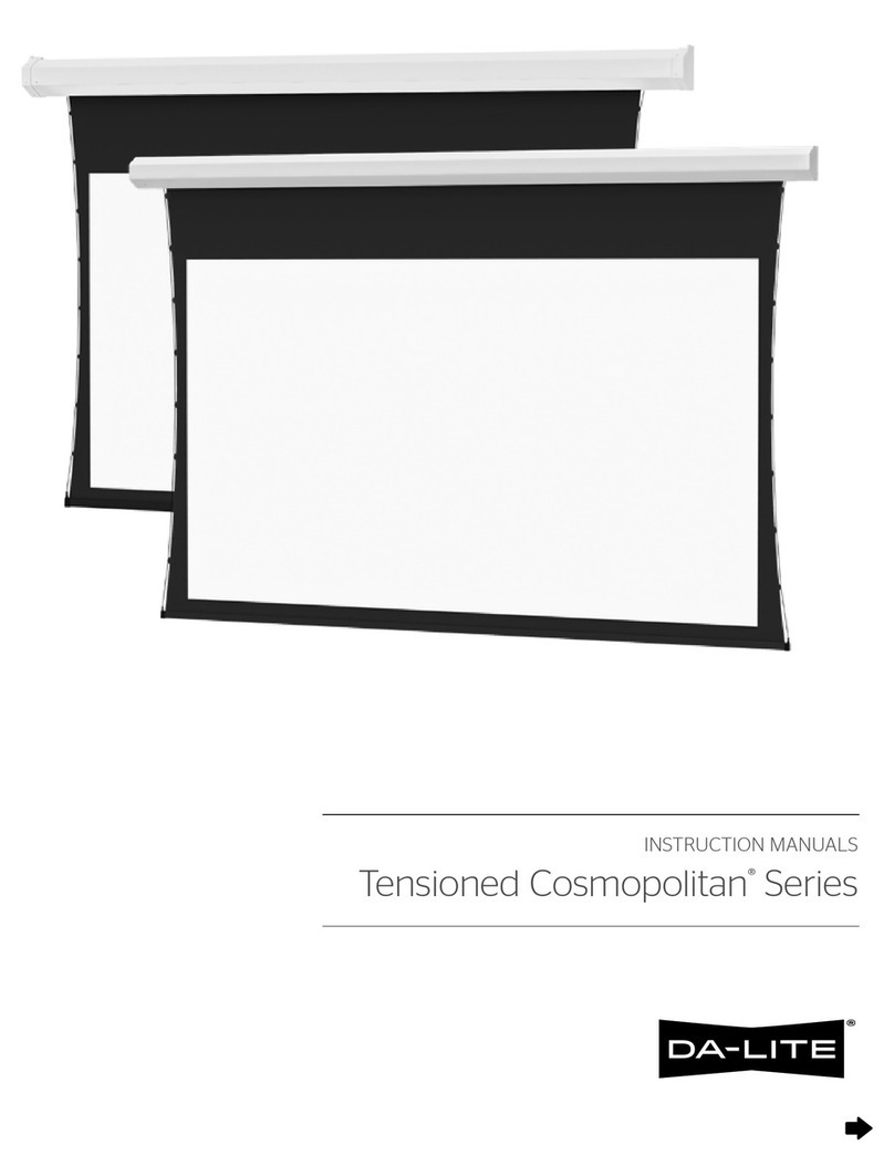 Da-Lite Tensioned Cosmopolitan Series User manual