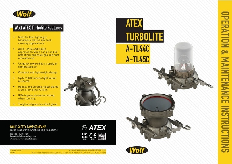 Wolf ATEX TURBOLITE A-TL44C Operation & maintenance instructions Wolf ATEX TURBOLITE A-TL44C Operation & maintenance instructions
