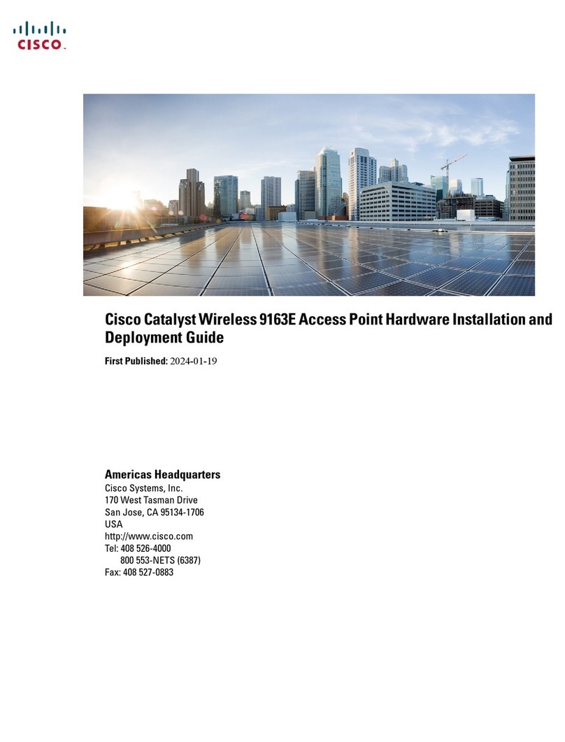Cisco Catalyst Wireless 9163E User manual Cisco Catalyst Wireless 9163E User manual
