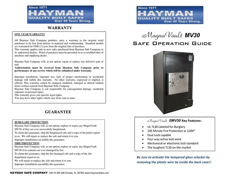 Hayman MagnaVault MV30 Operation guide