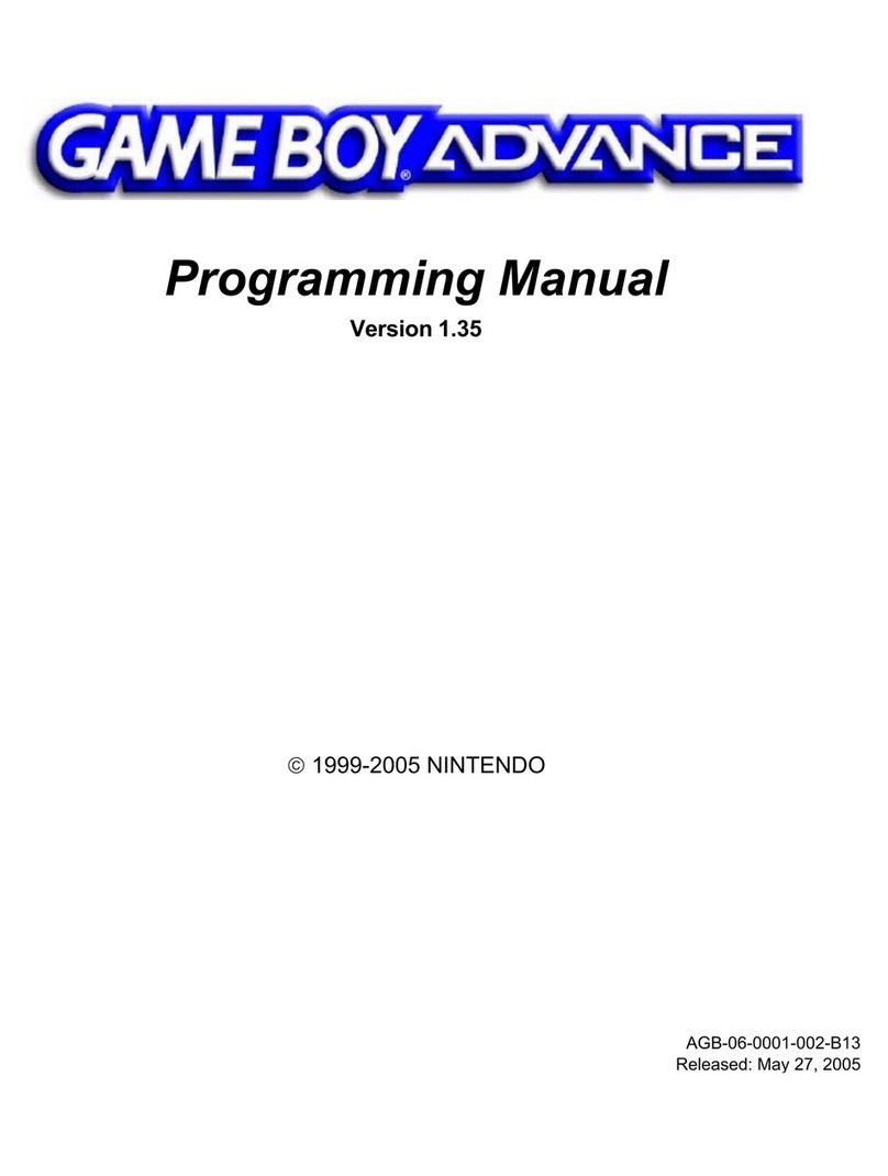 Nintendo Game Boy Advance Programming manual