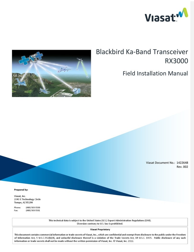 ViaSat RX3000 Field installation manual