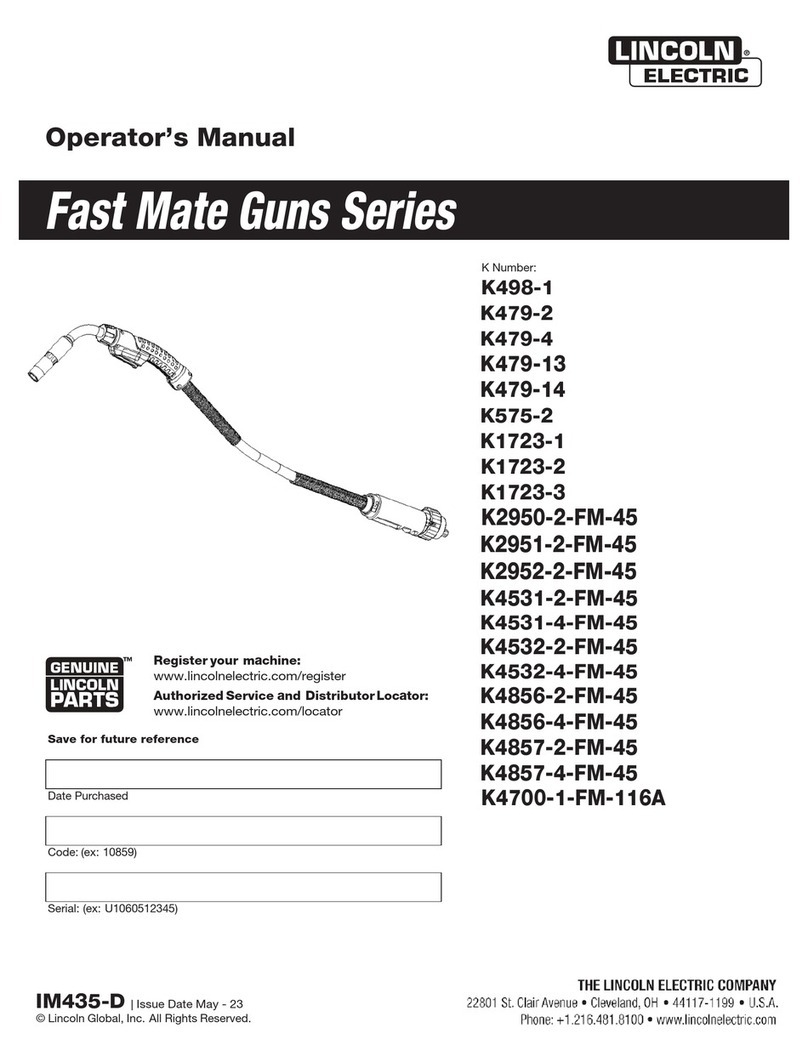Lincoln Electric K479-13 User manual