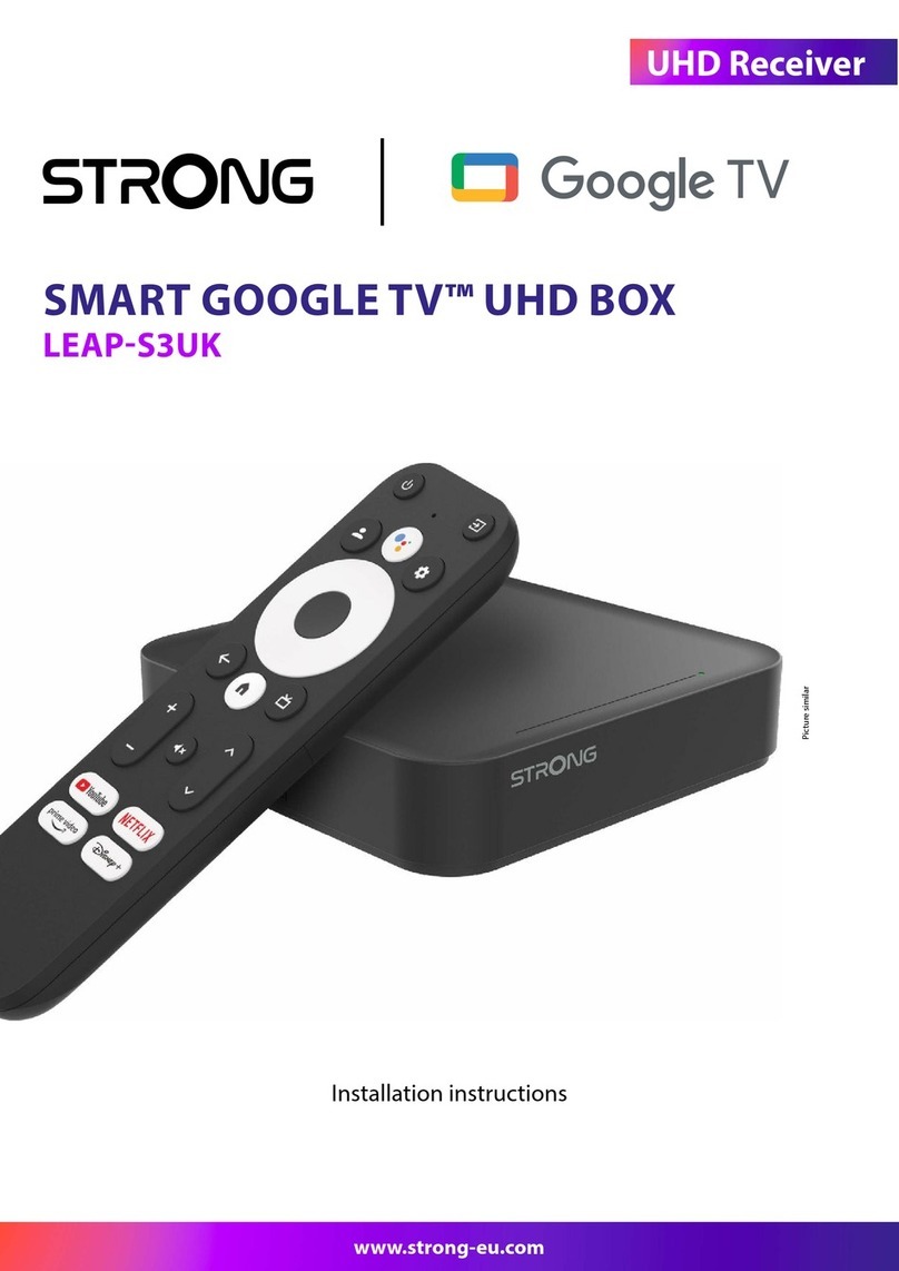 Strong SMART GOOGLE TV LEAP-S3UK installation instructions