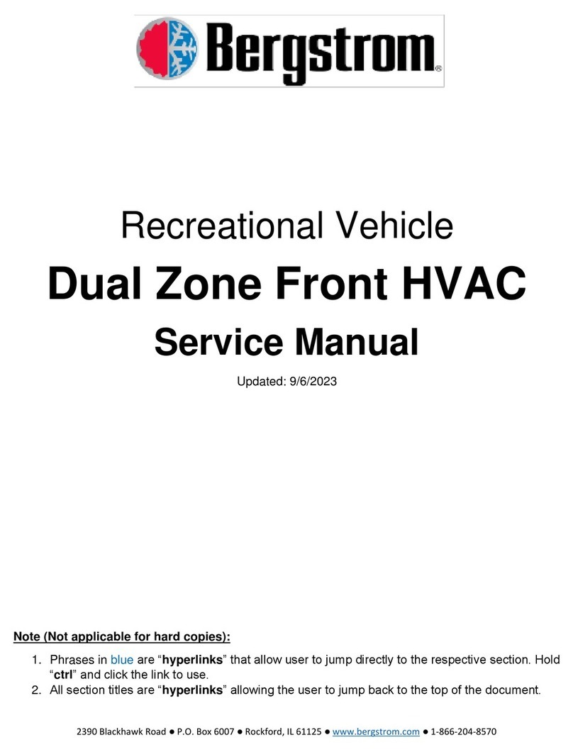 Bergstrom Dual Zone Front HVAC Service manual