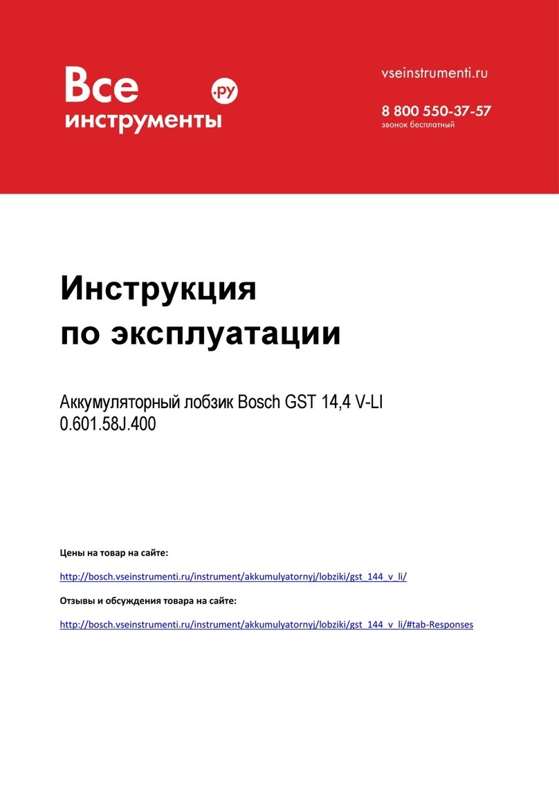 Bosch GST 14,4 V-LI Original instructions