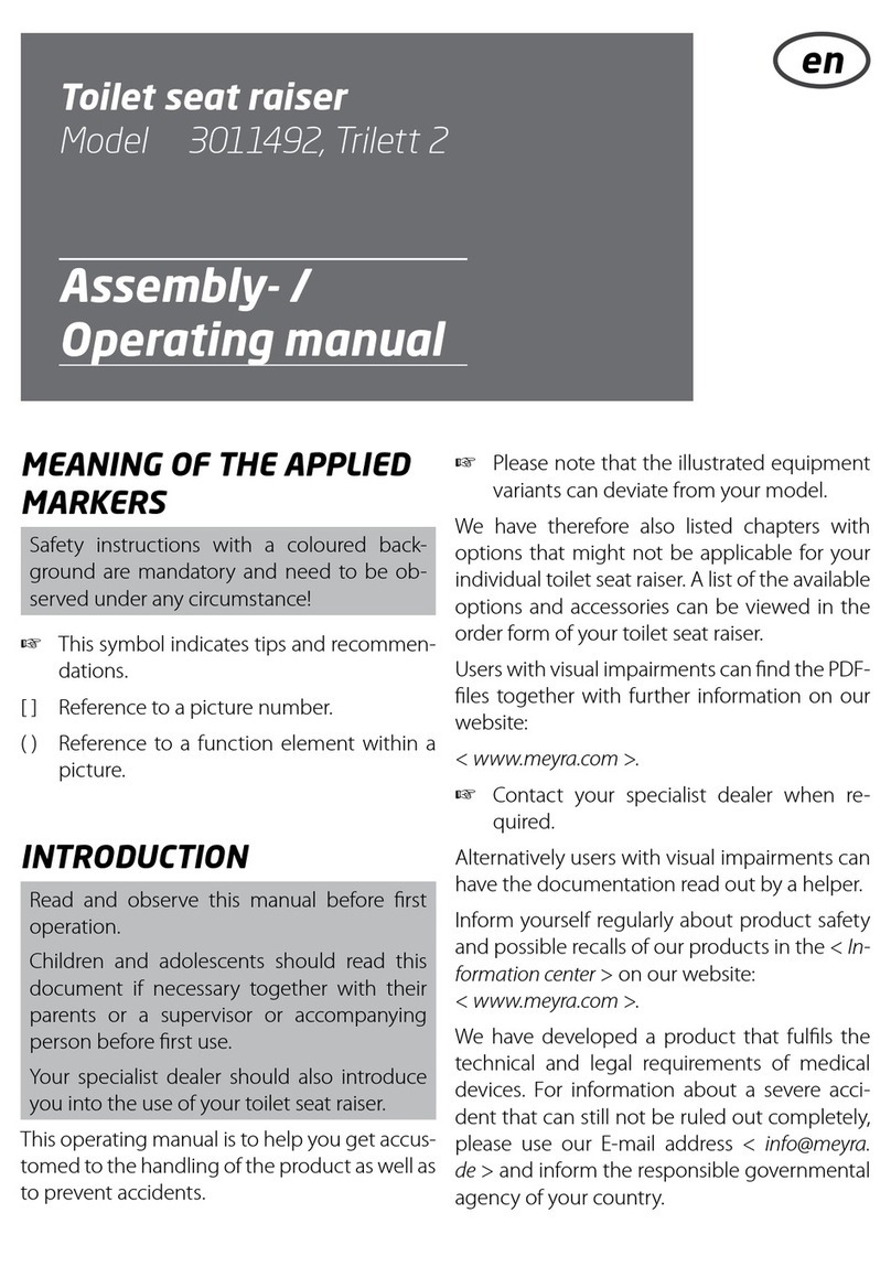 Meyra Trilett 2 Assembly and operating manual