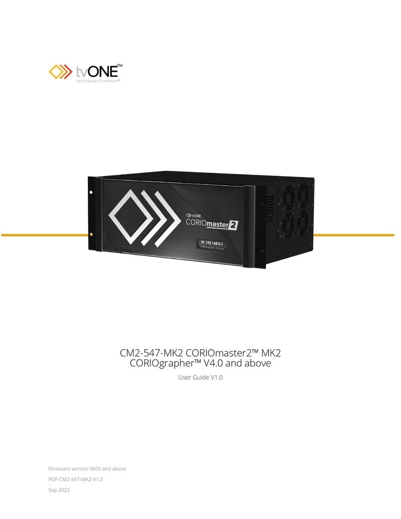 TV One CM2-547-MK2 User manual
