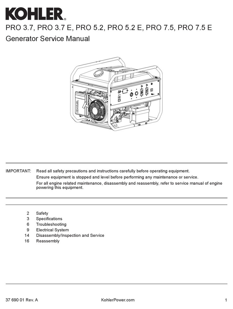 Kohler PRO 3.7 E Service manual