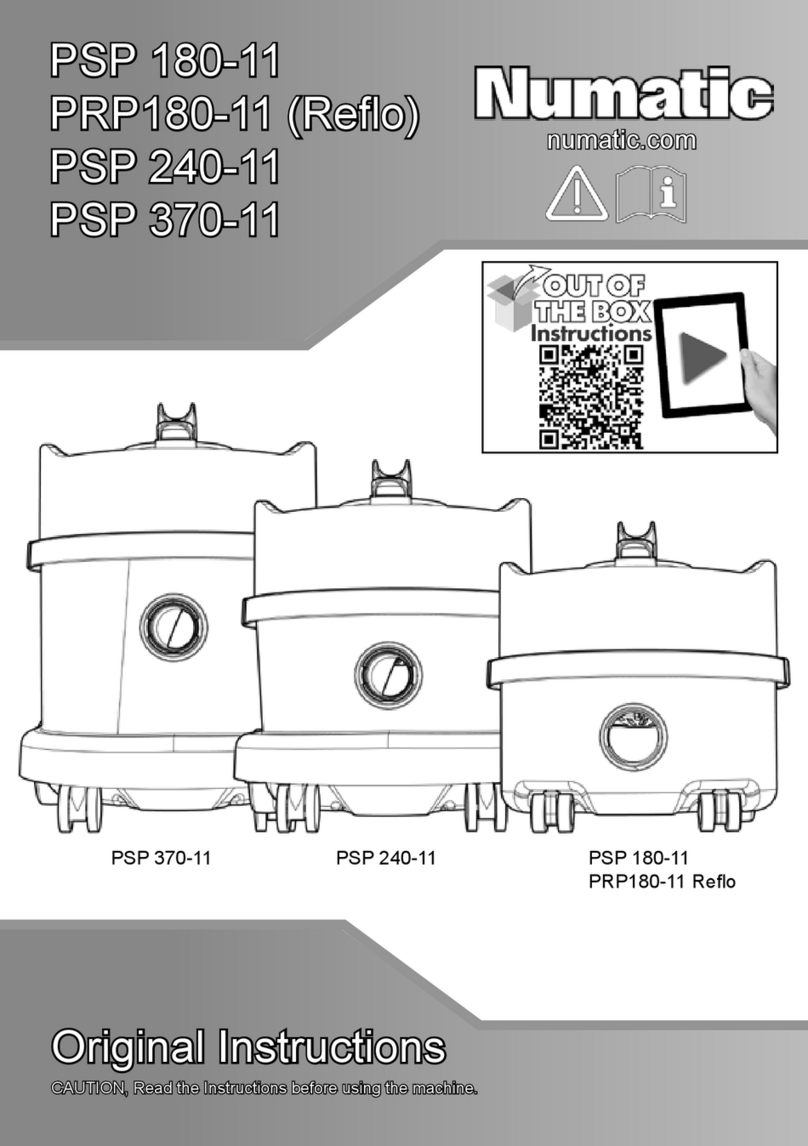 Numatic PSP 180-11 User manual