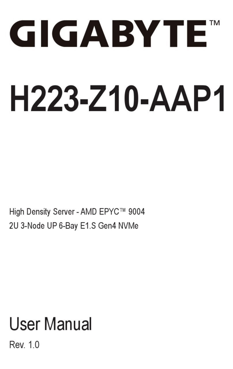 Gigabyte H223-Z10-AAP1 User manual