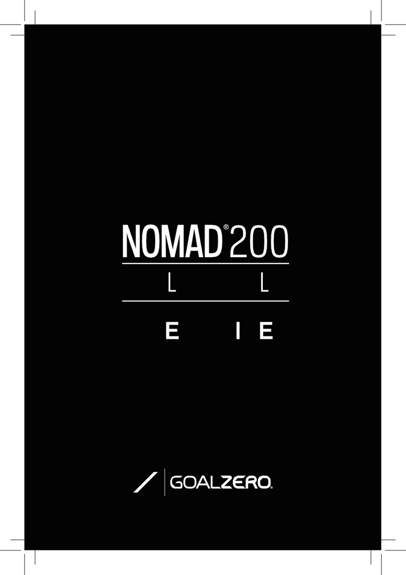 GOAL ZERO NOMAD 200 quick start guide