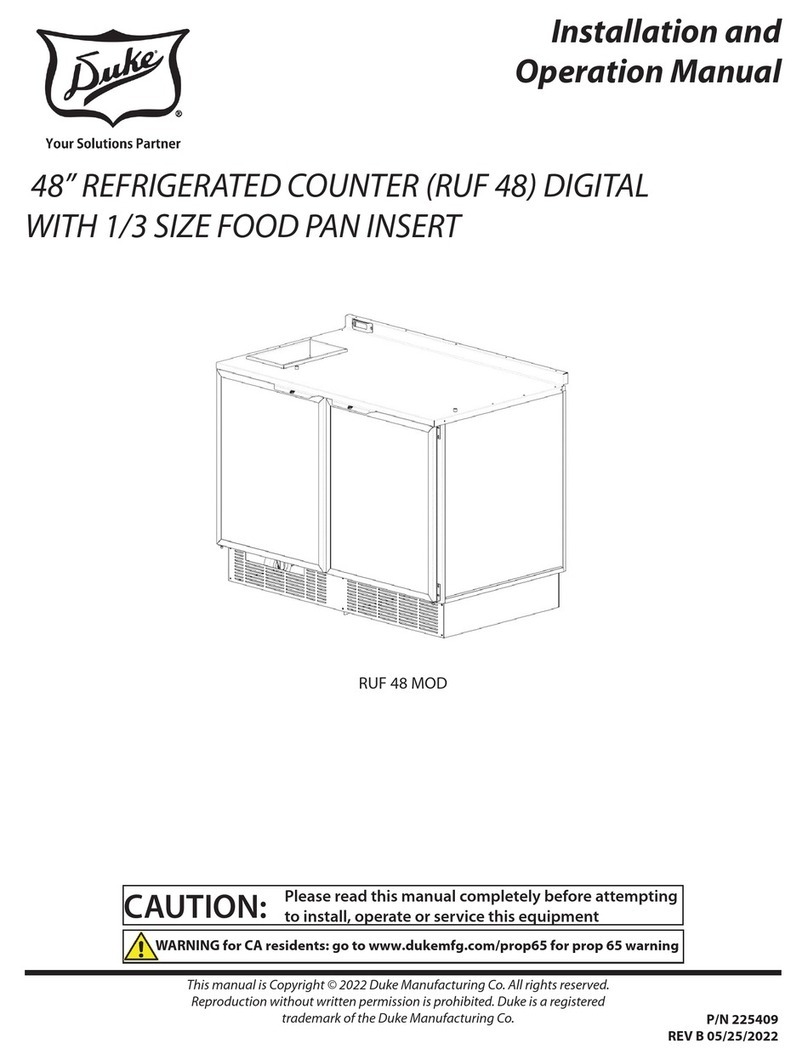 Duke RUF-48 M Installation and operation manual