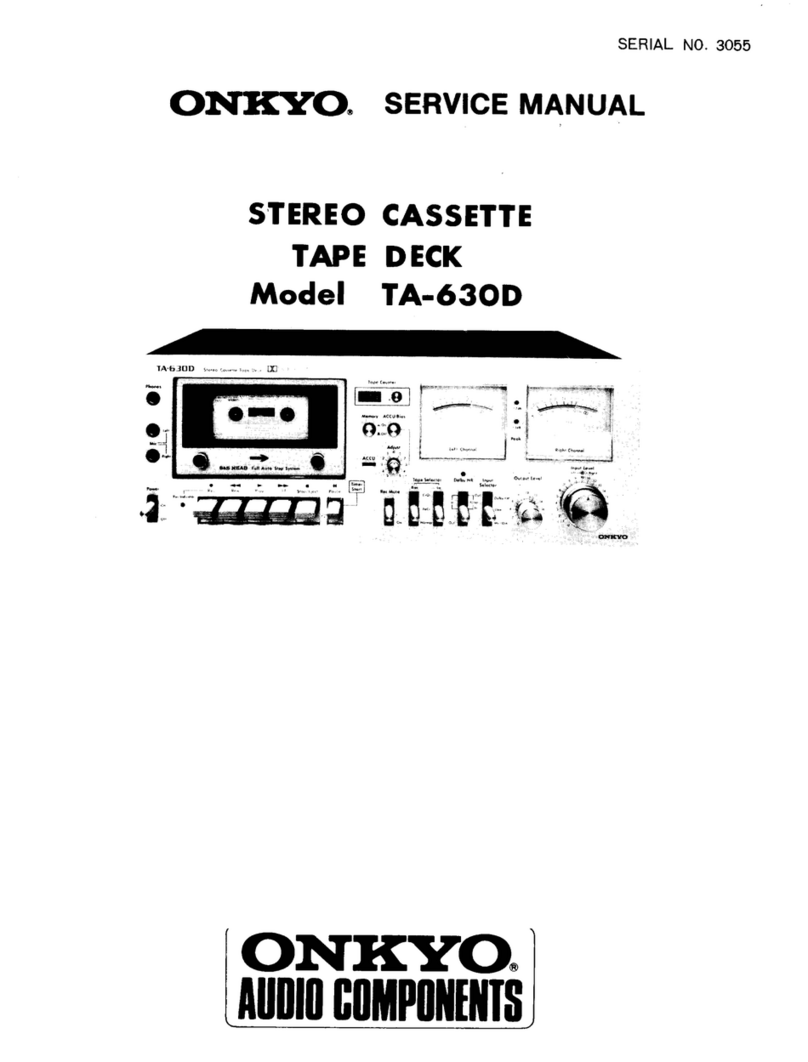 Onkyo TA-630D User manual Onkyo TA-630D User manual