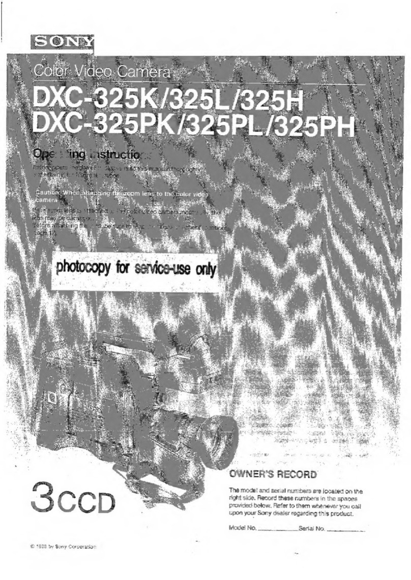 Sony DXC-325K User manual