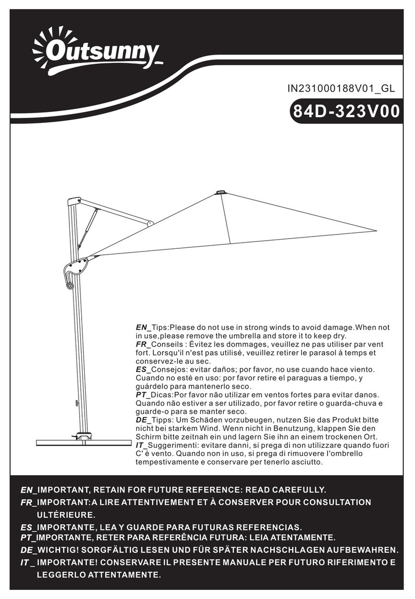 Outsunny 84D-323V00 User manual Outsunny 84D-323V00 User manual