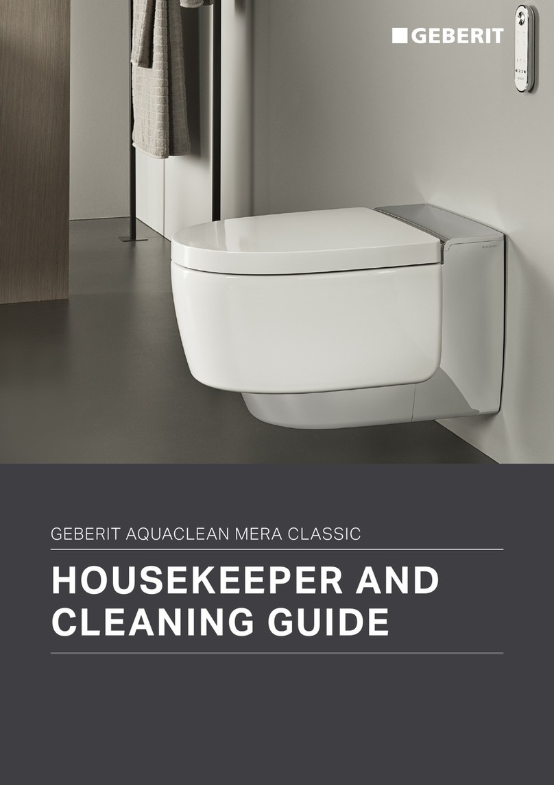 Geberit AQUACLEAN MERA CLASSIC User manual Geberit AQUACLEAN MERA CLASSIC User manual