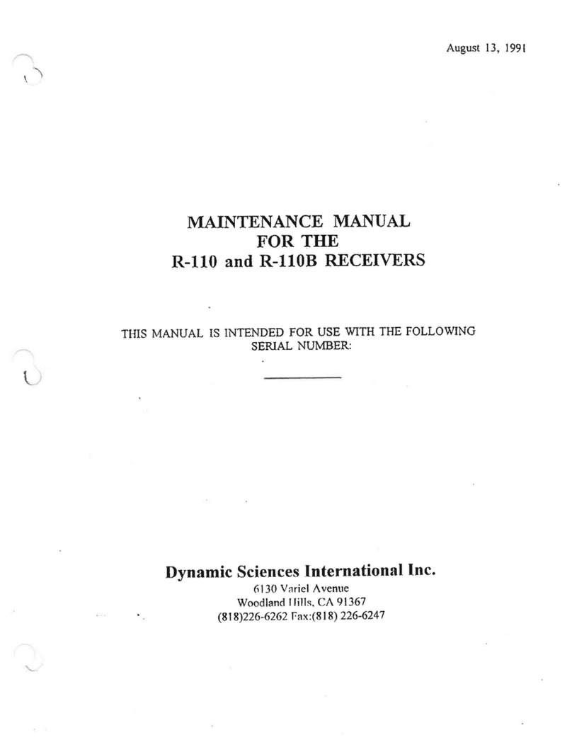 DSI R-110 Maintenance manual