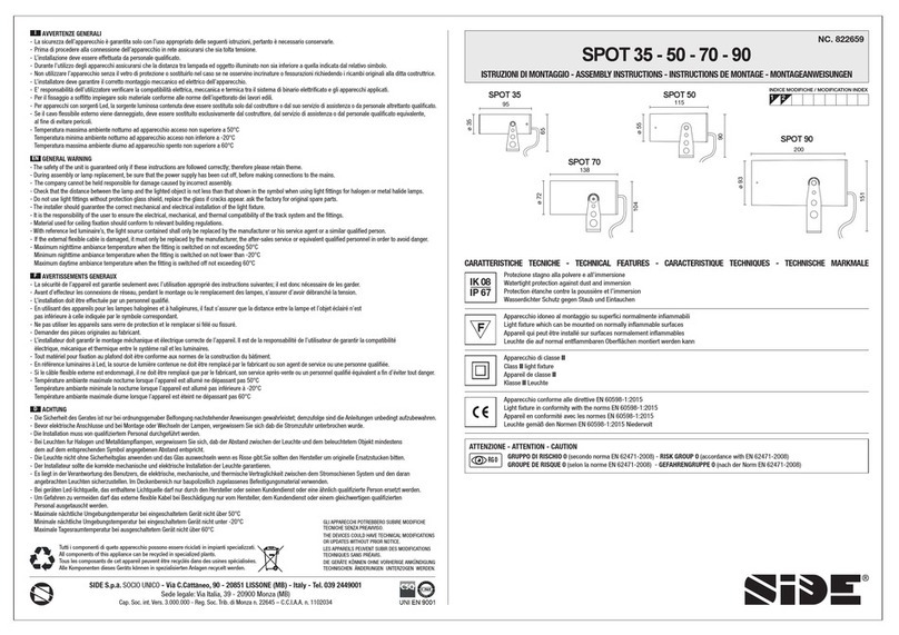 Side SPOT 35 User manual