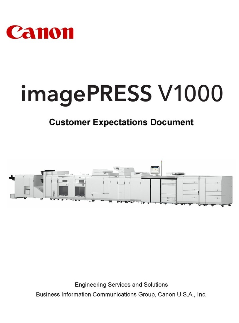 Canon imagePRESS V1000 Technical manual