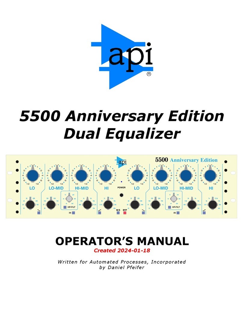 API 5500 User manual