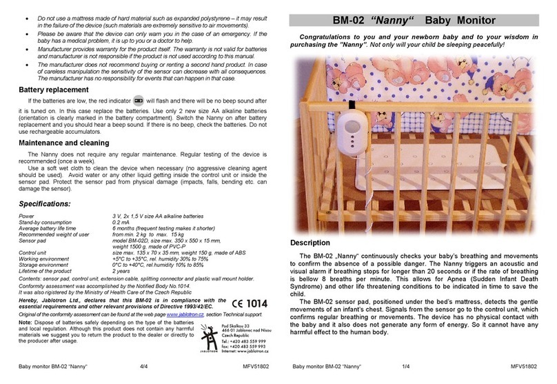 jablotron nanny User manual