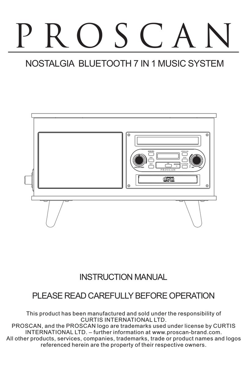 ProScan NOSTALGIA PRCD906BTT instruction manual