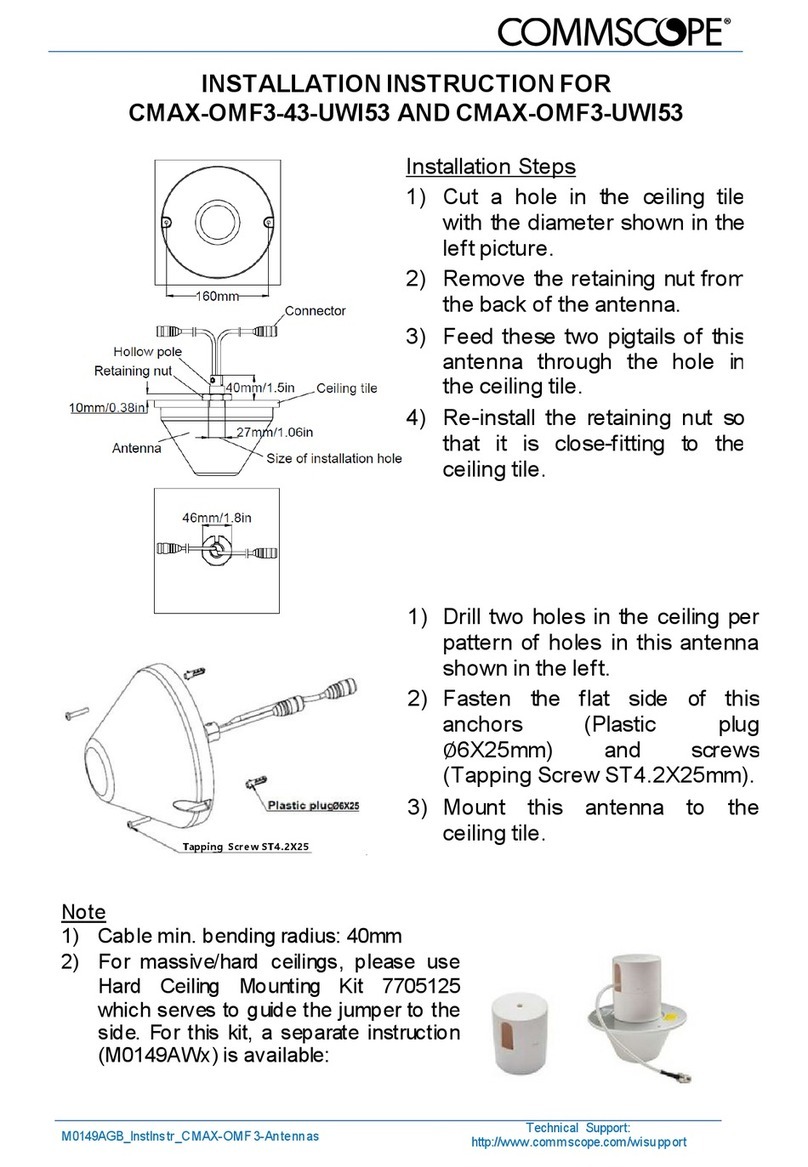 CommScope CMAX-OMF3-43-UWI53 User manual CommScope CMAX-OMF3-43-UWI53 User manual
