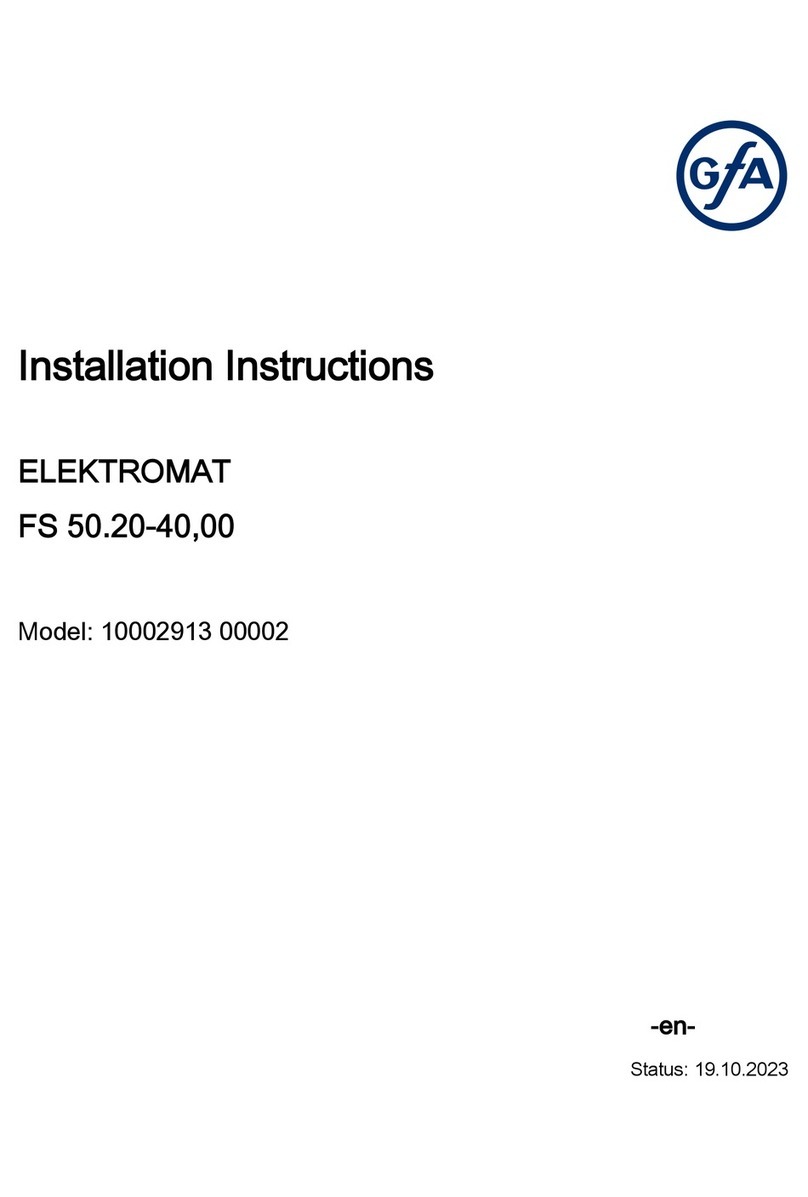 GFA ELEKTROMAT FS 50.20-40,00 User manual