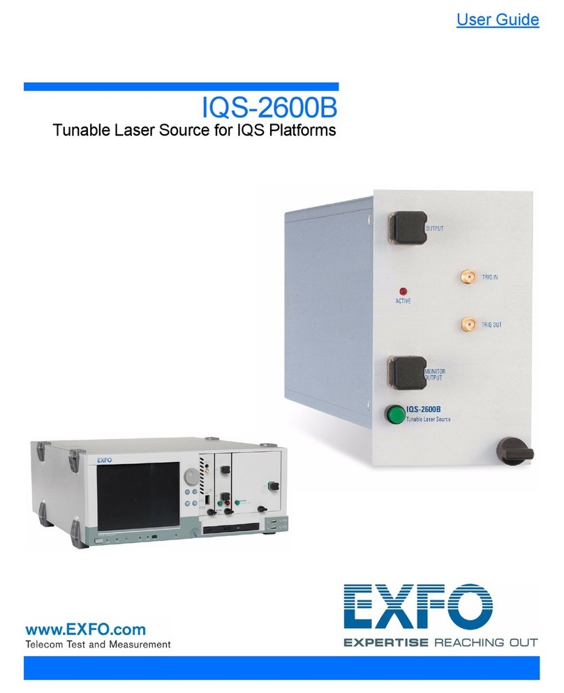 EXFO IQS-2600B User manual