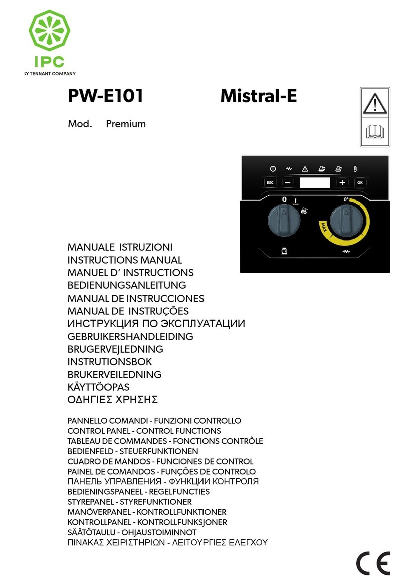 Tennant IPC Mistral-E PW-E101 Premium instruction manual