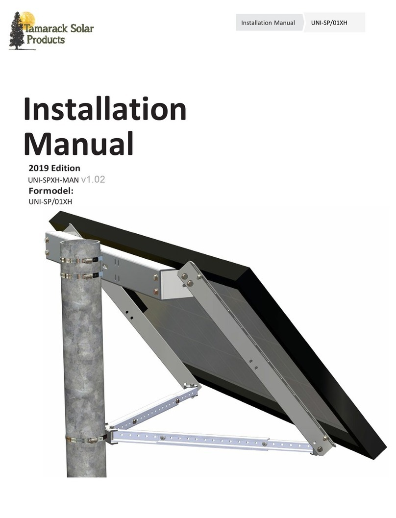 Tamarack Solar UNI-SP/01XH User manual