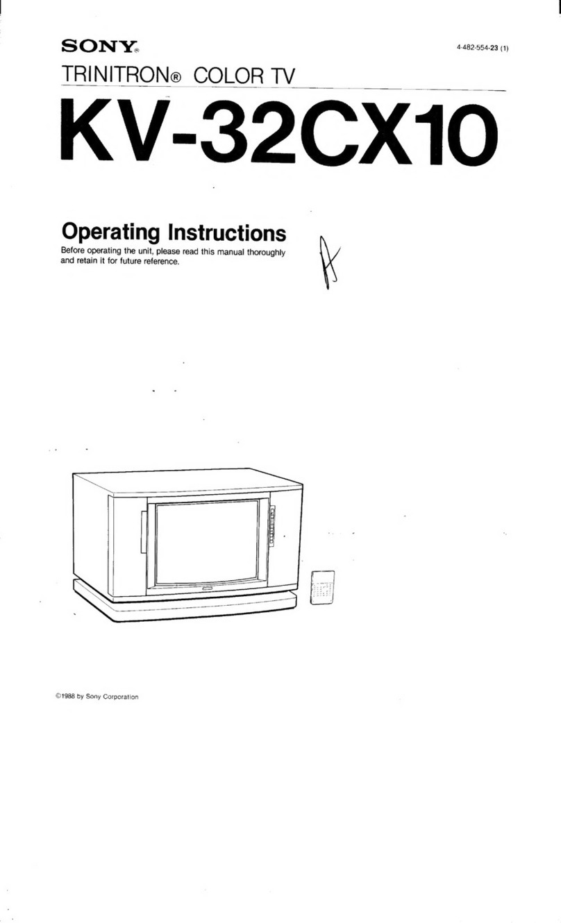Sony Trinitron KV-32CX10 User manual