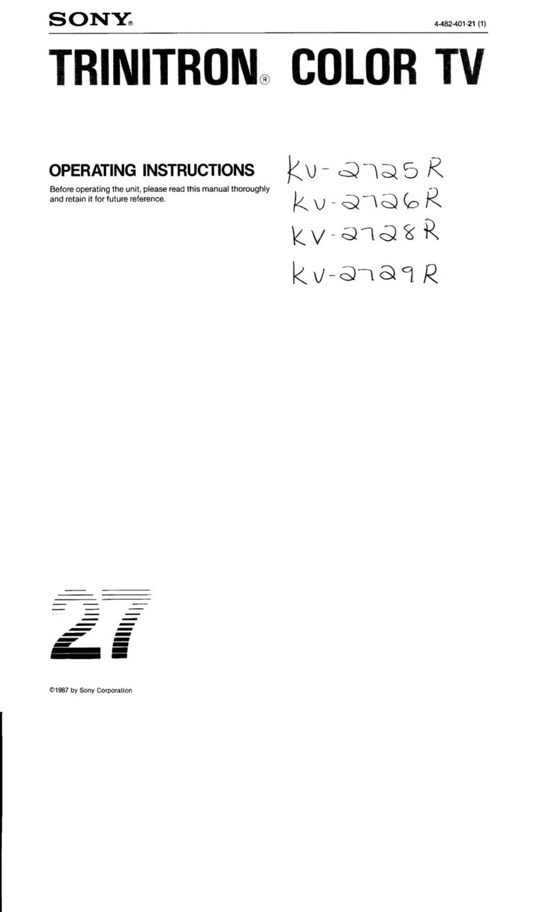 Sony TRINITRON KV-2725R User manual