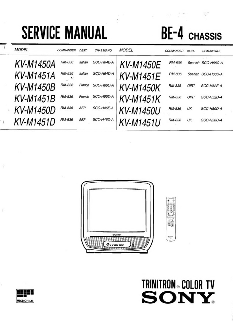 Sony TRINITRON KV-M1450A User manual