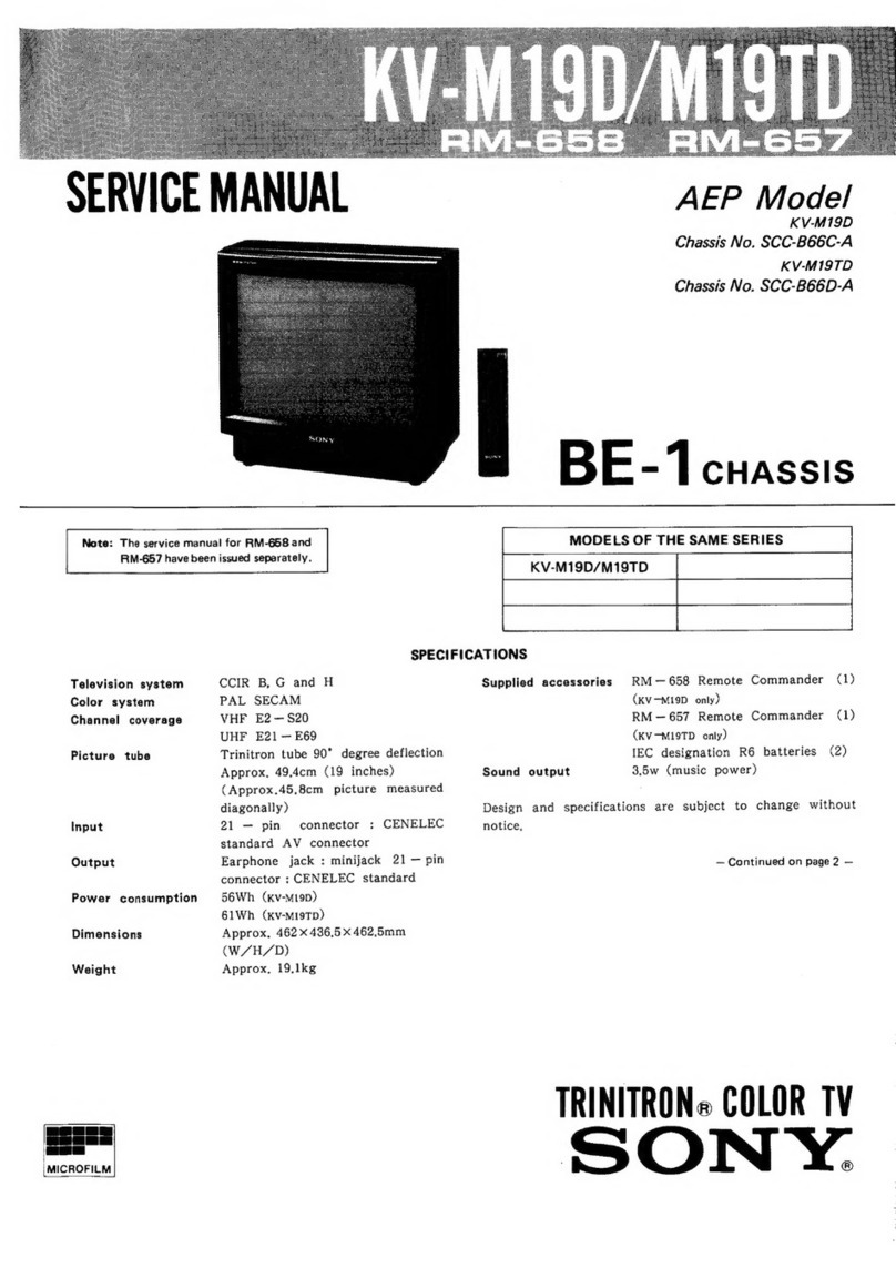 Sony TRINITRON KV-M19D User manual